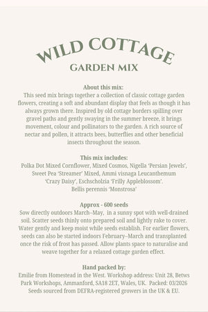 Wild Cottage Garden Seed Mix