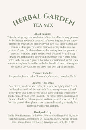 Herbal Tea Seed Mix｜Grow your own herbal tea kit