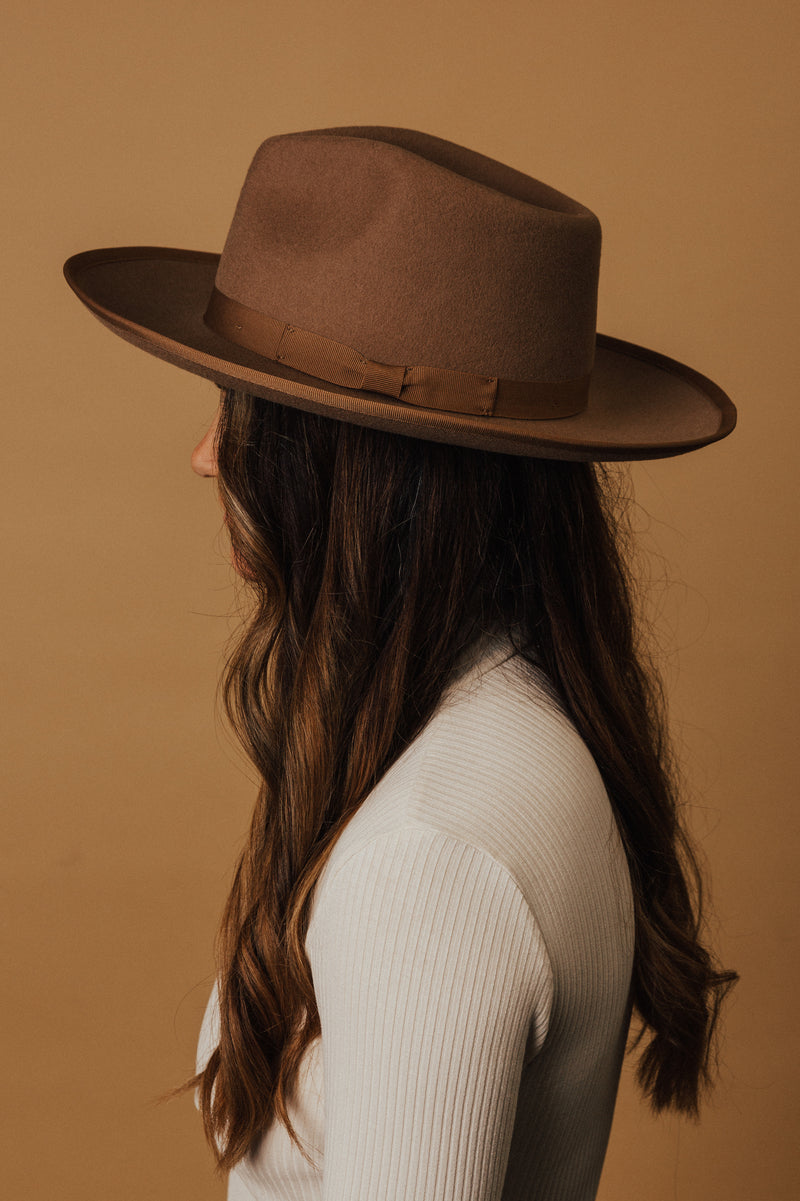 Brown Finley Wool Hat