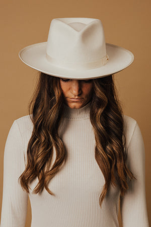 White Finley Wool Hat
