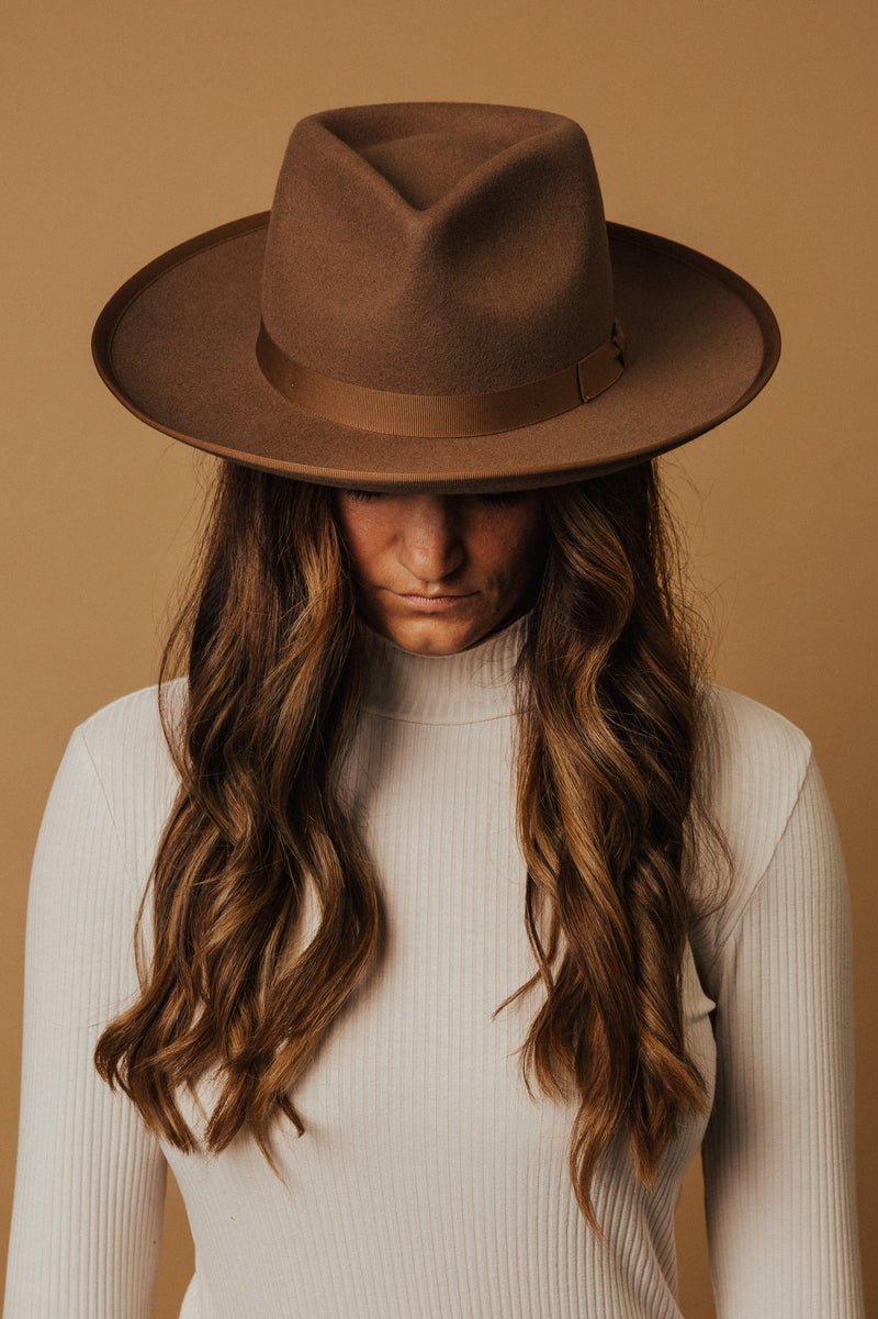 Brown Finley Wool Hat
