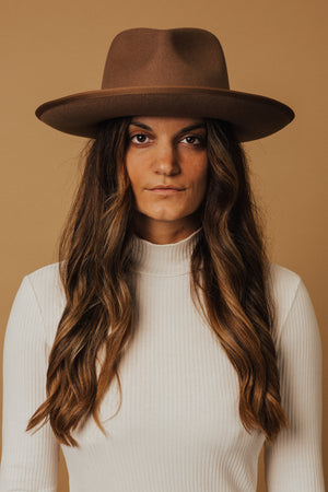 Brown Finley Wool Hat