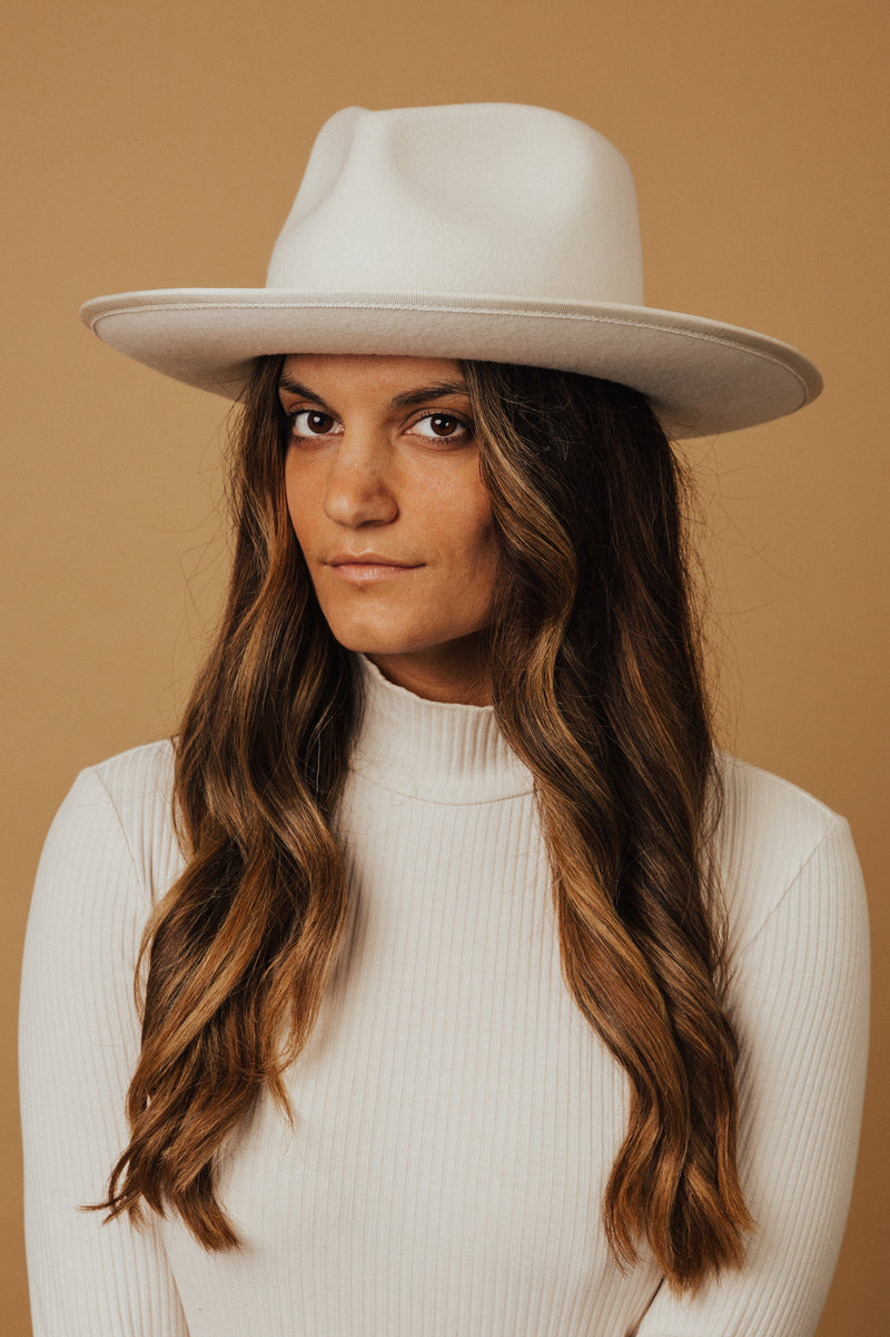 White Finley Wool Hat