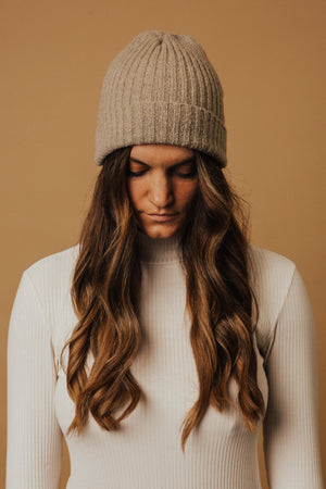 Cream Beanie