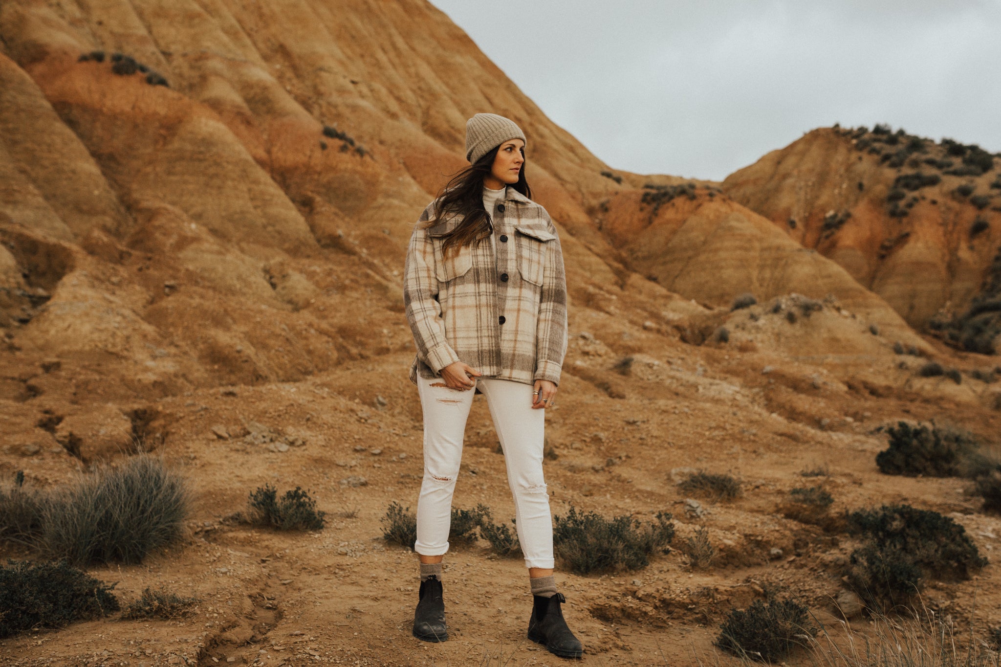 Cream Beanie – Lovaine Store - Main Image