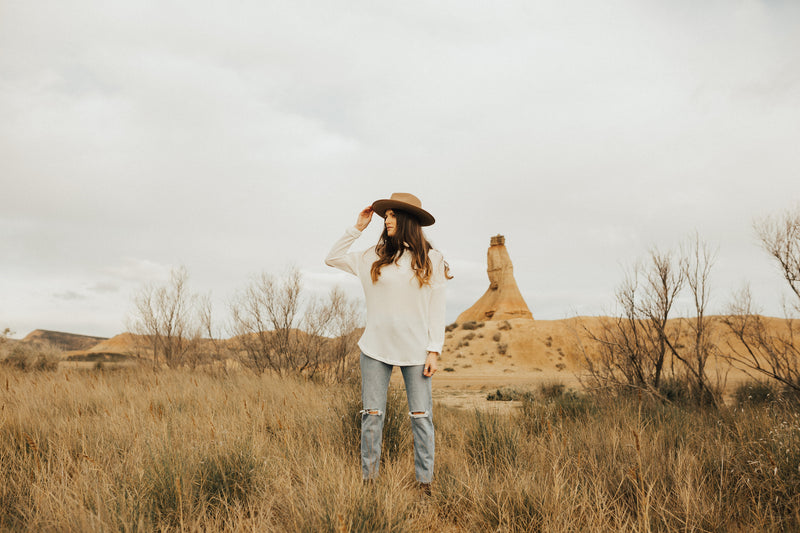 Brown Finley Wool Hat