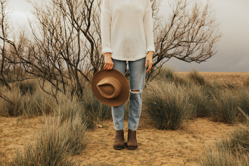 Brown Finley Wool Hat