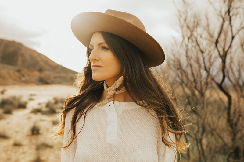 Brown Finley Wool Hat